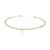 Gold CZ Faith Tennis Choker