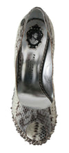 Silver Leather FAKE FRIEND Studs Heels Shoes