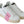 White Pink Leather Classic Sneakers Shoes