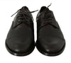 Brown Leather Laceups Dress Mens Shoes