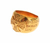 Gold Plated 925 Silver Womens Ring