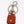 Multicolor Raffia Leather Clasp Finder Chain Keyring
