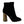 Black Velvet Crystal Square Heels Shoes