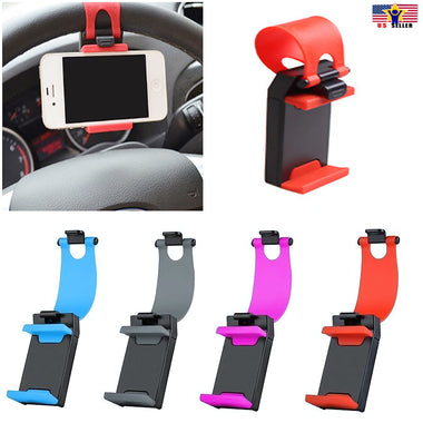 Mobile Phone Holder Car Steering Wheel GPS Cellphone Mount Bracket Motorcycle