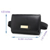 Women Luxury Leather Waist Bar Fanny Pack Bags Belt British Casual Purse Wallet