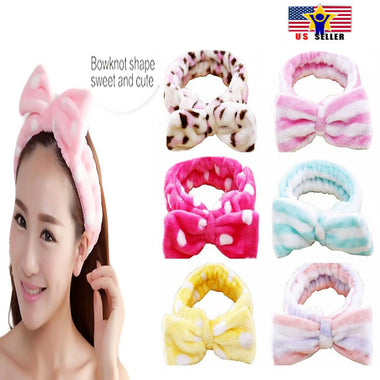 Spa Bath Shower Make Up Wash Face Cosmetic Adult Terry Headband Hair Head Band