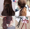 Women Velvet Scrunchy Bow Girl Hair Band Ponytail Holder Tie Elastic Accessory