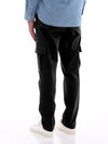 Black Cotton Jeans & Pant