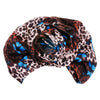 Blue Butterfly Leopard Turban