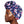 Navy Floral Flower Knot Turban