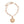 H Hexagon Initial Charm Bracelet