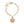 M Hexagon Initial Charm Bracelet