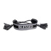 CD Inspired Black BLESSED Embroidered Bracelet