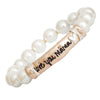 Pearl Gold Love You Mama Bracelet