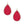 Pink Genuine Leather Teardrop Earrings