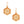 H Hexagon Initial Earrings