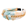 Aqua Knotted Chain Headband