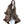 Brown Multi Layer Fur Trim Cape