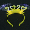 2020 New Year Party Fiber Optic LED Flashing Headband Light Up Hair Band Glowing
